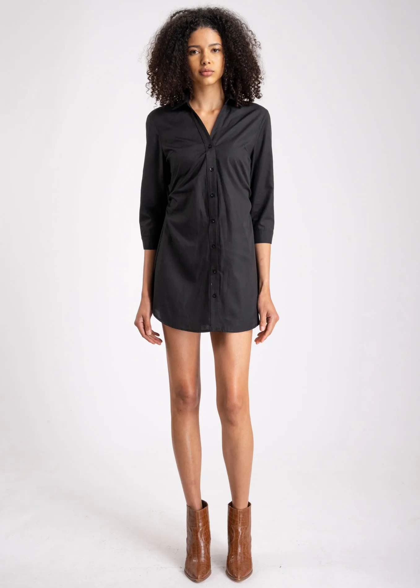 Vestido camisero popelina elástico espalda sold by Shasa product image thumbnail 2