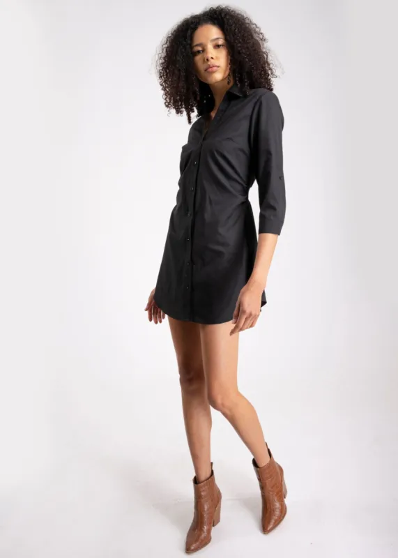 Vestido camisero popelina elástico espalda sold by Shasa