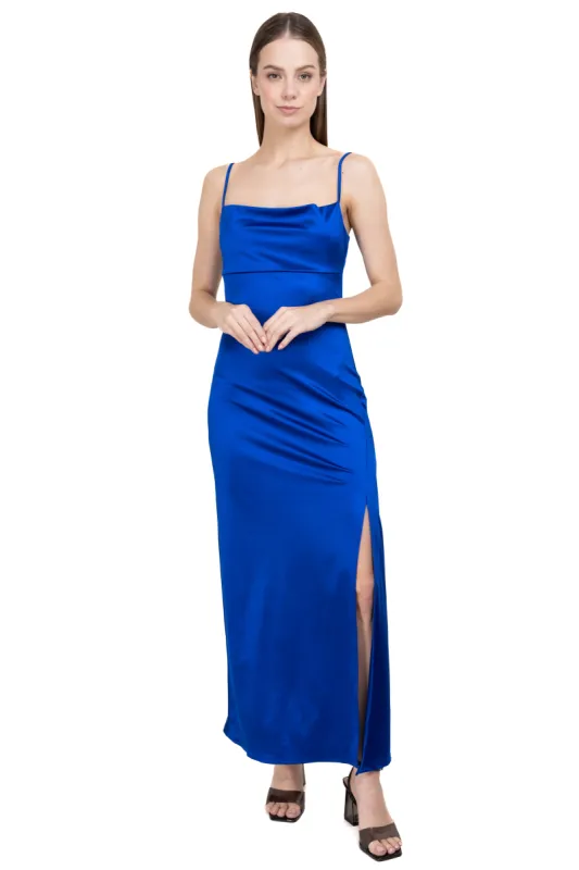 Vestido maxi escote cascada sold by Shasa