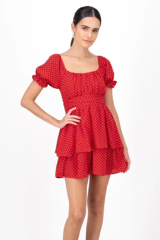 Vestido mini puntos sold by Shasa
