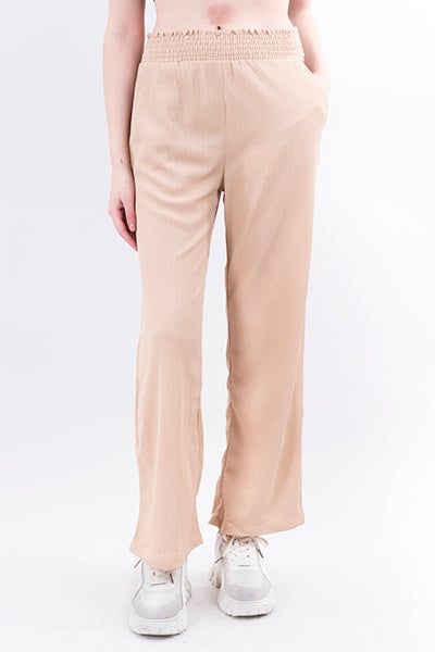 Pantalón recto cintura elástica sold by Shasa