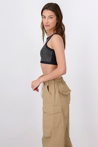 Top crop pedrería frontal sold by Shasa product image thumbnail 3