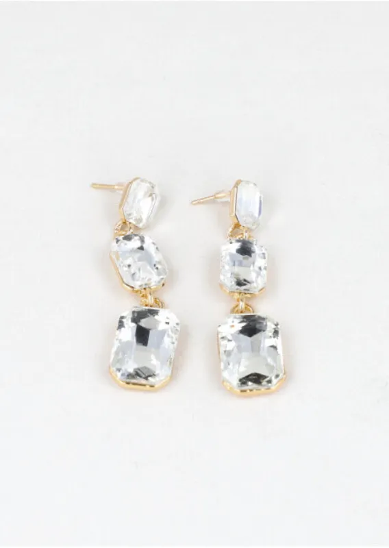 Aretes Triple Cristal sold by Shasa