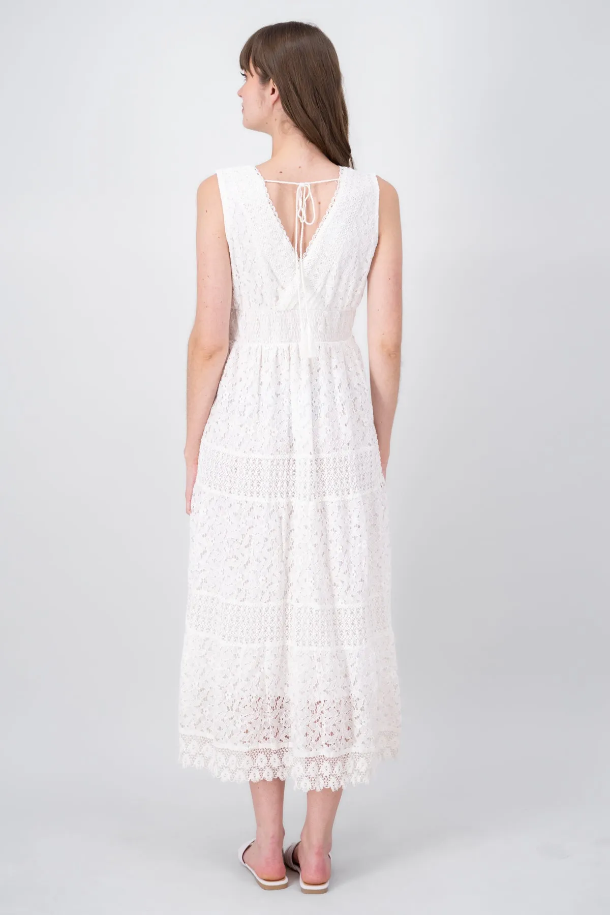 Vestido maxi encaje escote en V Hypsters sold by Shasa product image thumbnail 4