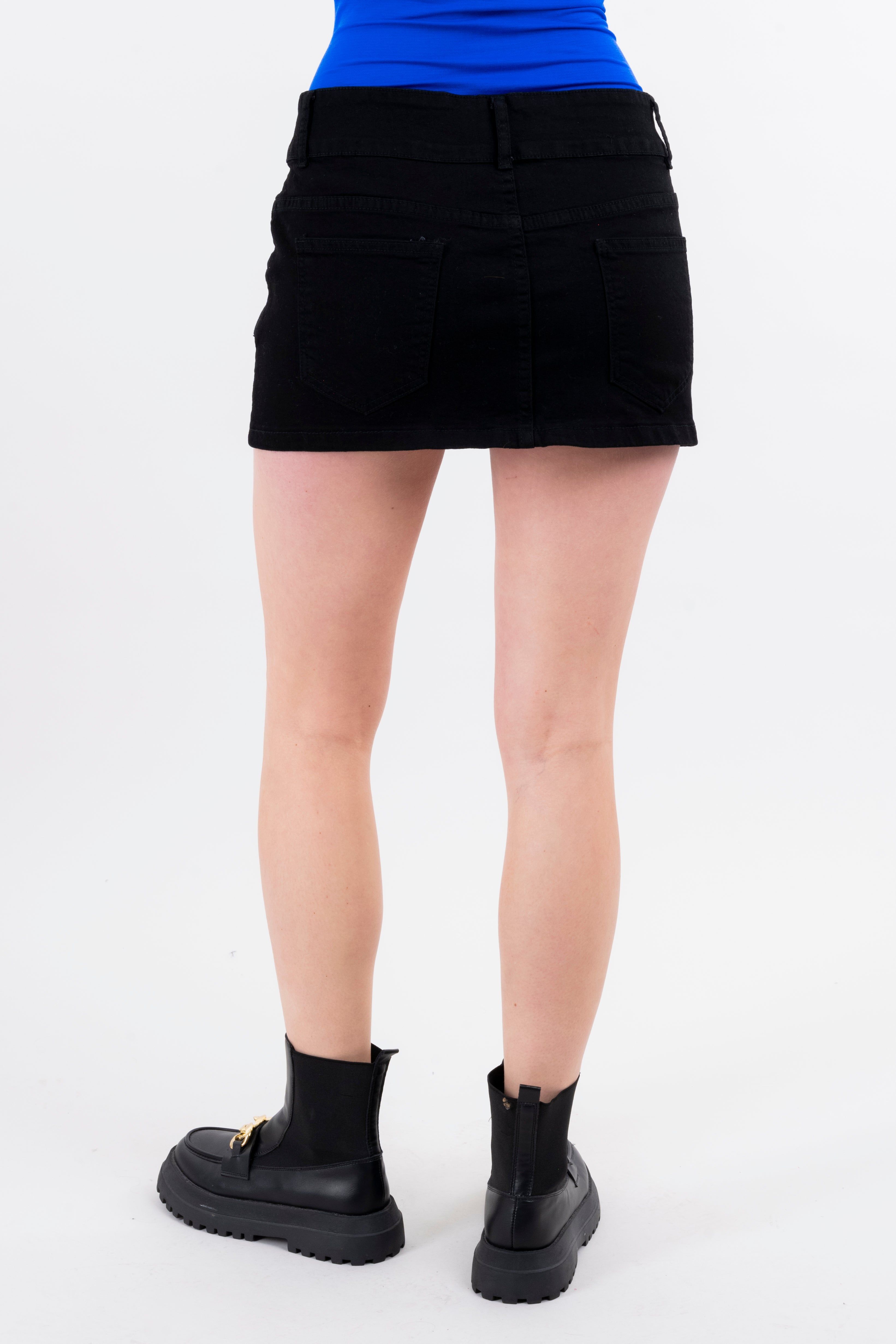 Falda mini mezclilla doble botón sold by Shasa product image thumbnail 4