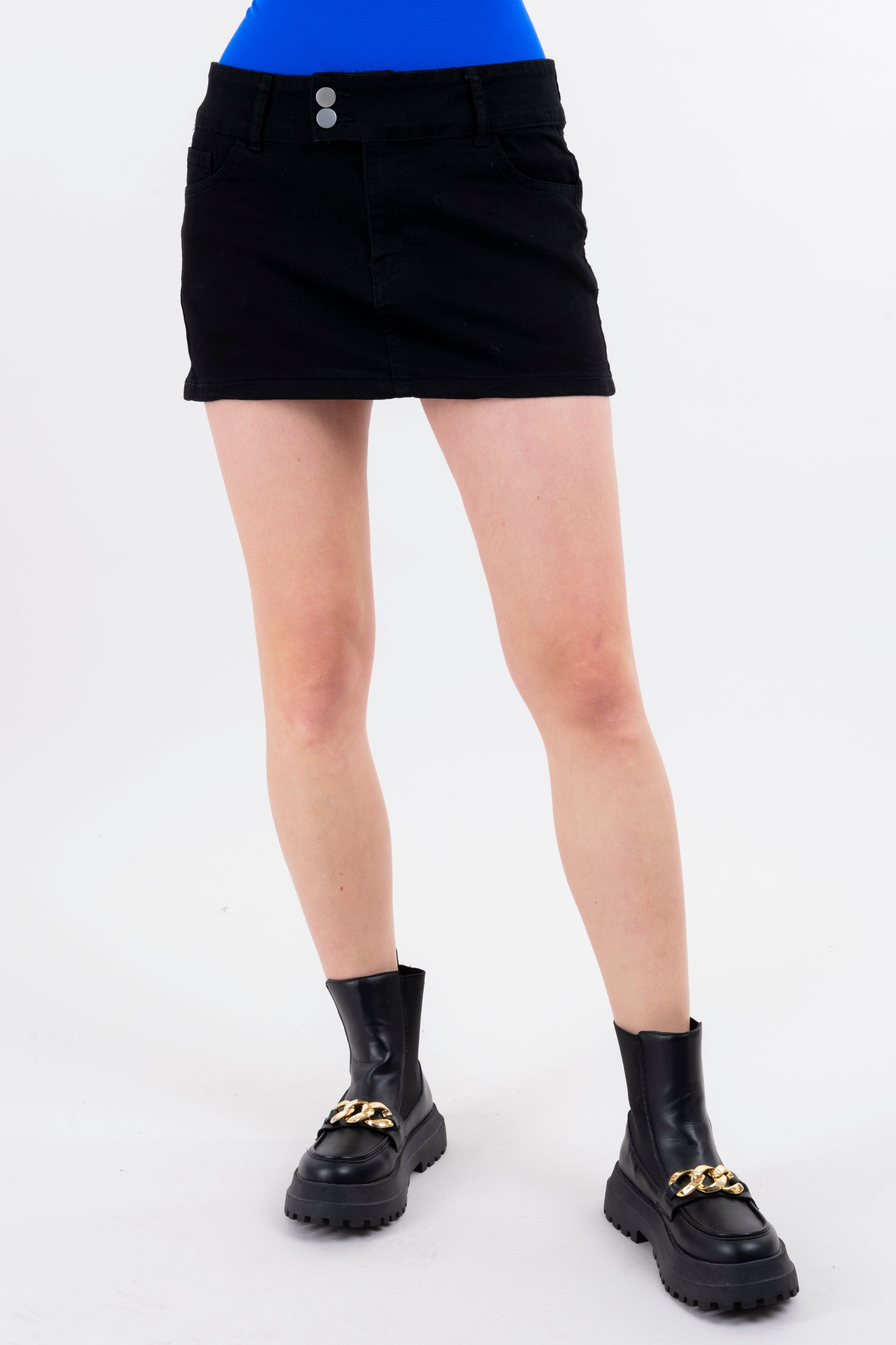 Falda mini mezclilla doble botón sold by Shasa product image thumbnail 2