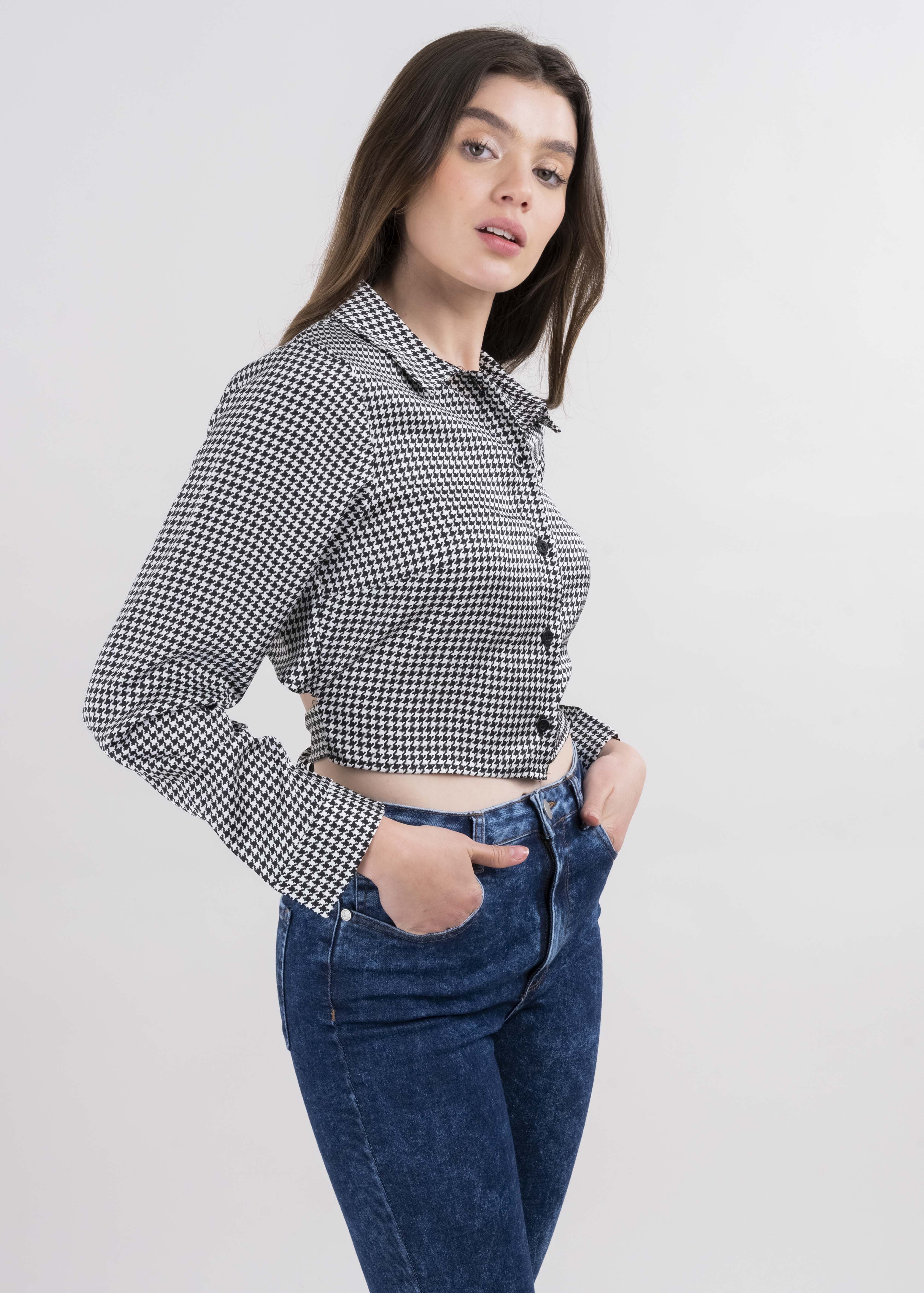 Camisa pata de gallo moño sold by Shasa product image thumbnail 3