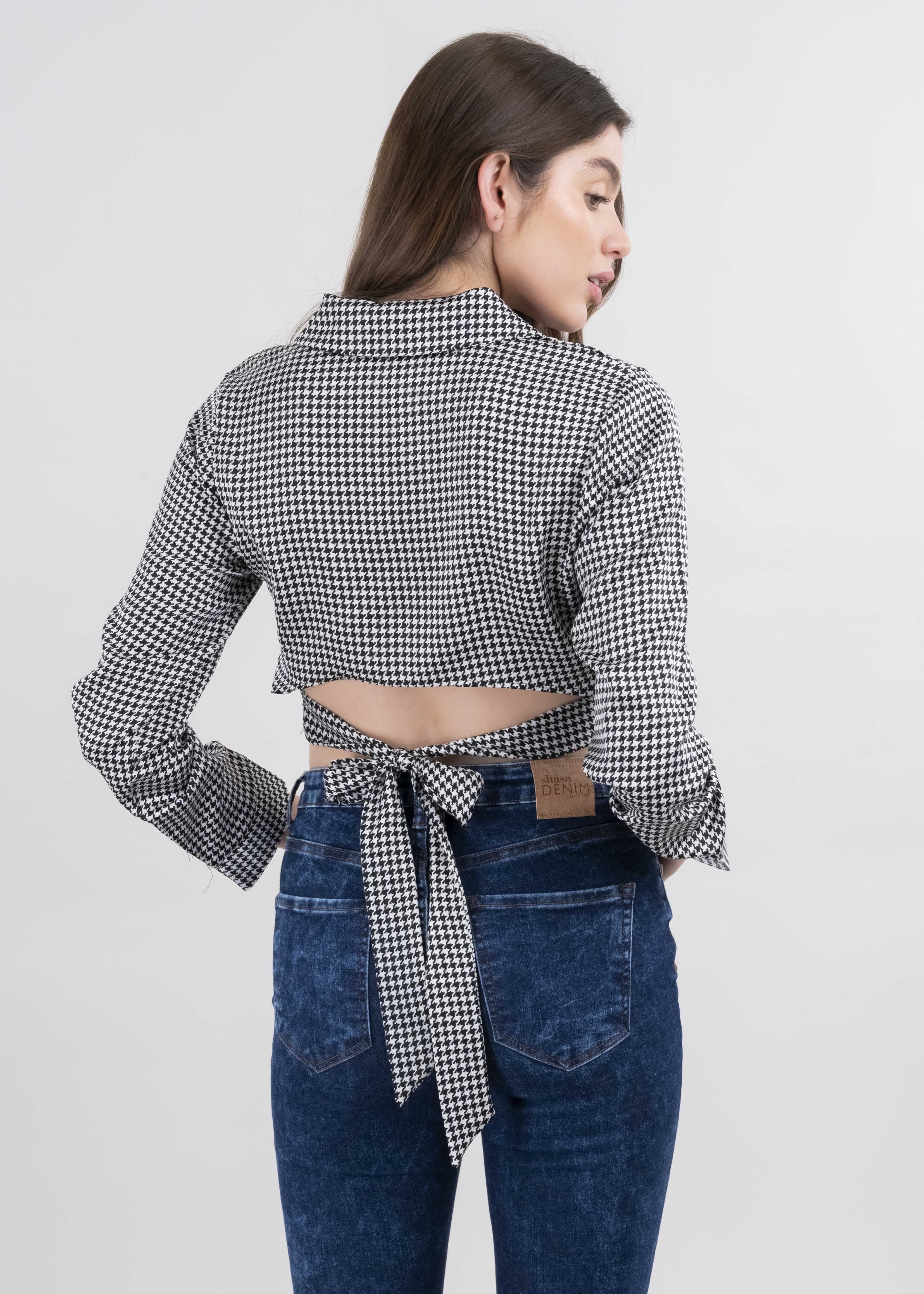 Camisa pata de gallo moño sold by Shasa product image thumbnail 4