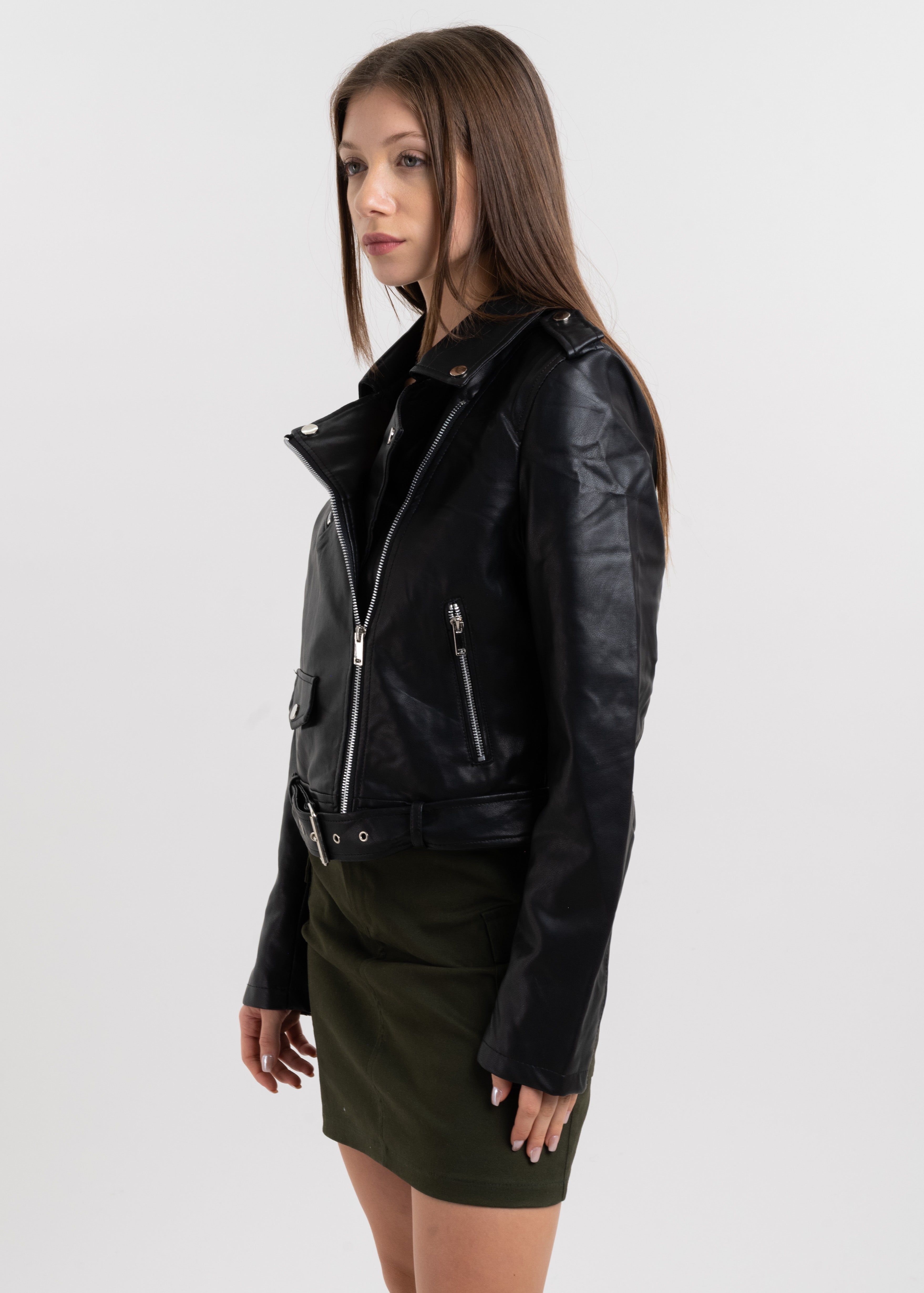 Chamarra biker cierre cruzado sold by Shasa product image thumbnail 3