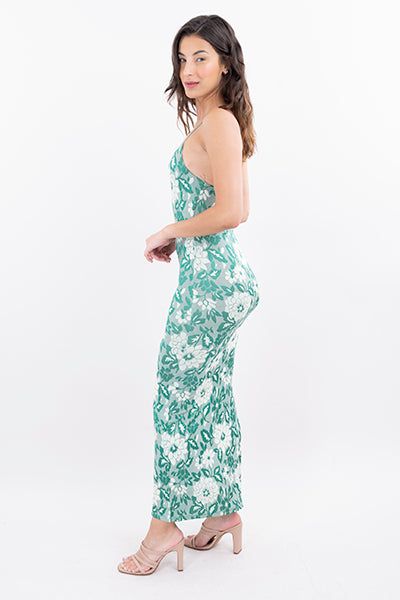 Vestido maxi flores abertura sold by Shasa product image thumbnail 3