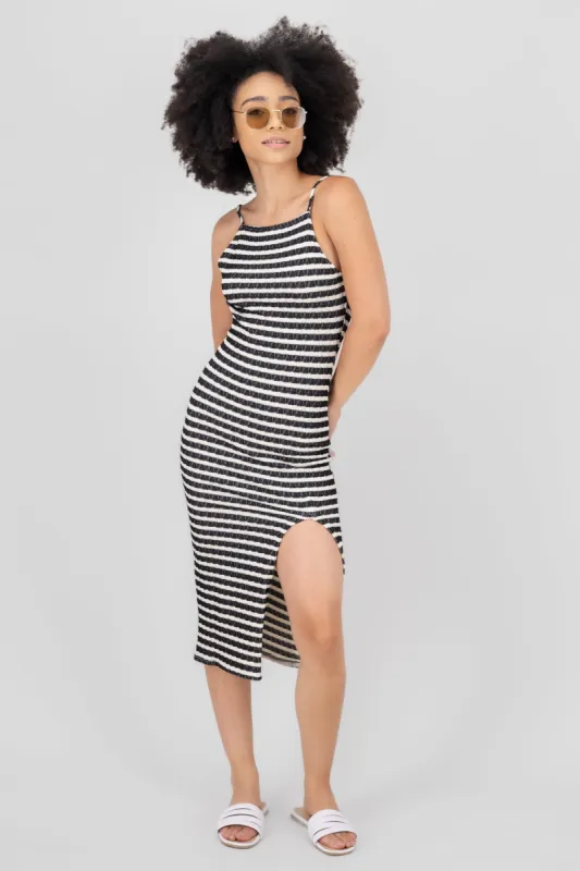 Vestido Midi Halter Rayas sold by Shasa