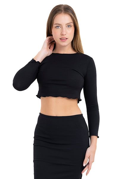 Top crop manga larga sold by Shasa product image thumbnail 2