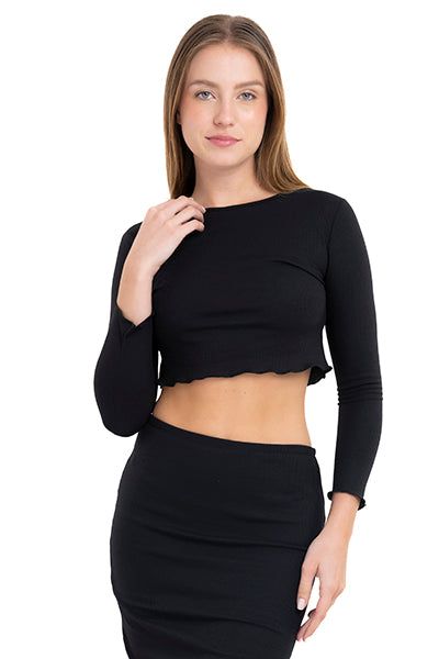 Top crop manga larga sold by Shasa product image thumbnail 5