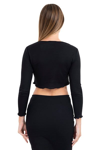 Top crop manga larga sold by Shasa product image thumbnail 4