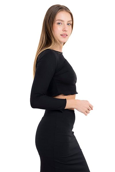 Top crop manga larga sold by Shasa product image thumbnail 3