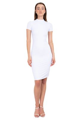 Vestido midi acanalado monocolor sold by Shasa