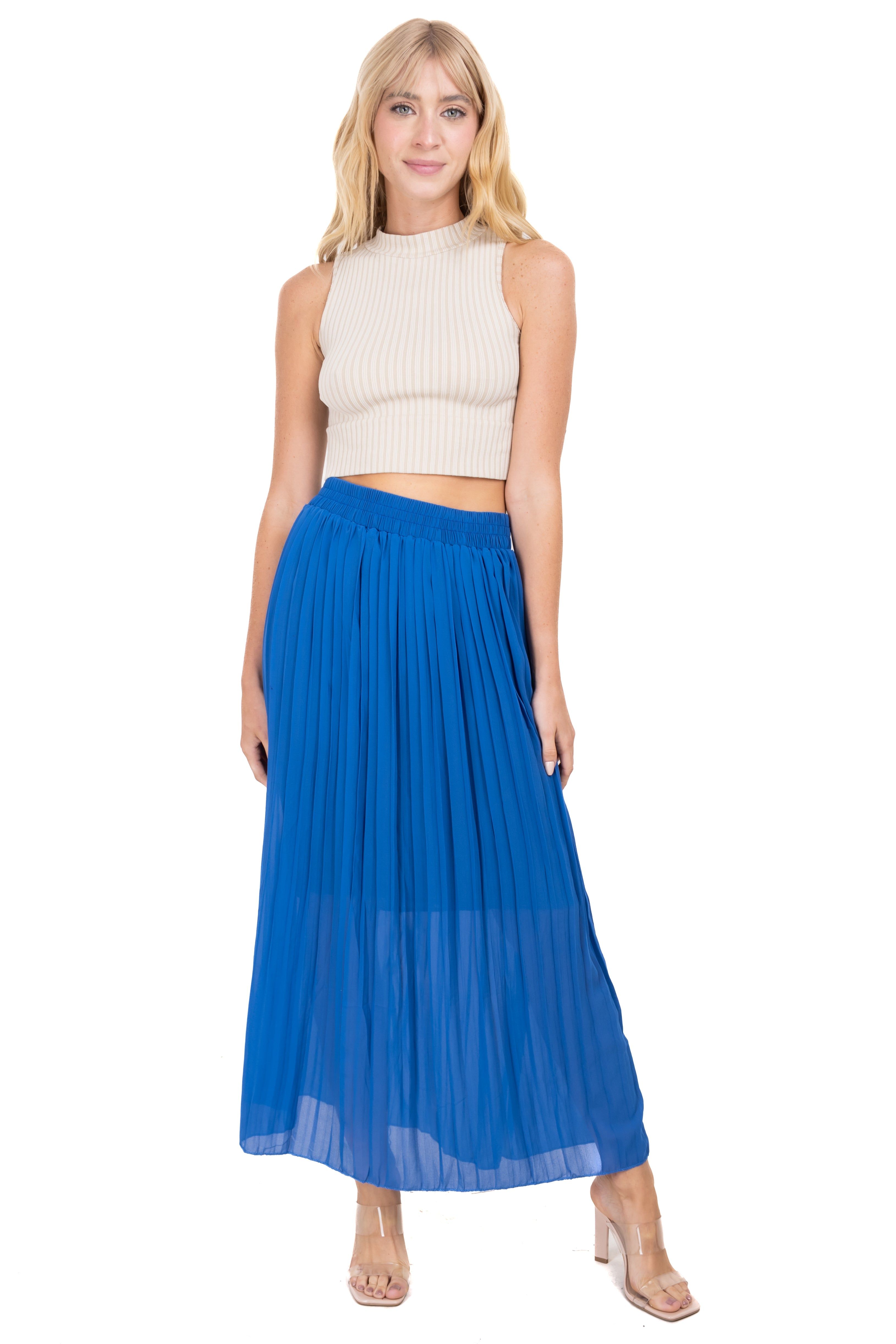 Falda midi tableada mesh sold by Shasa product image thumbnail 2