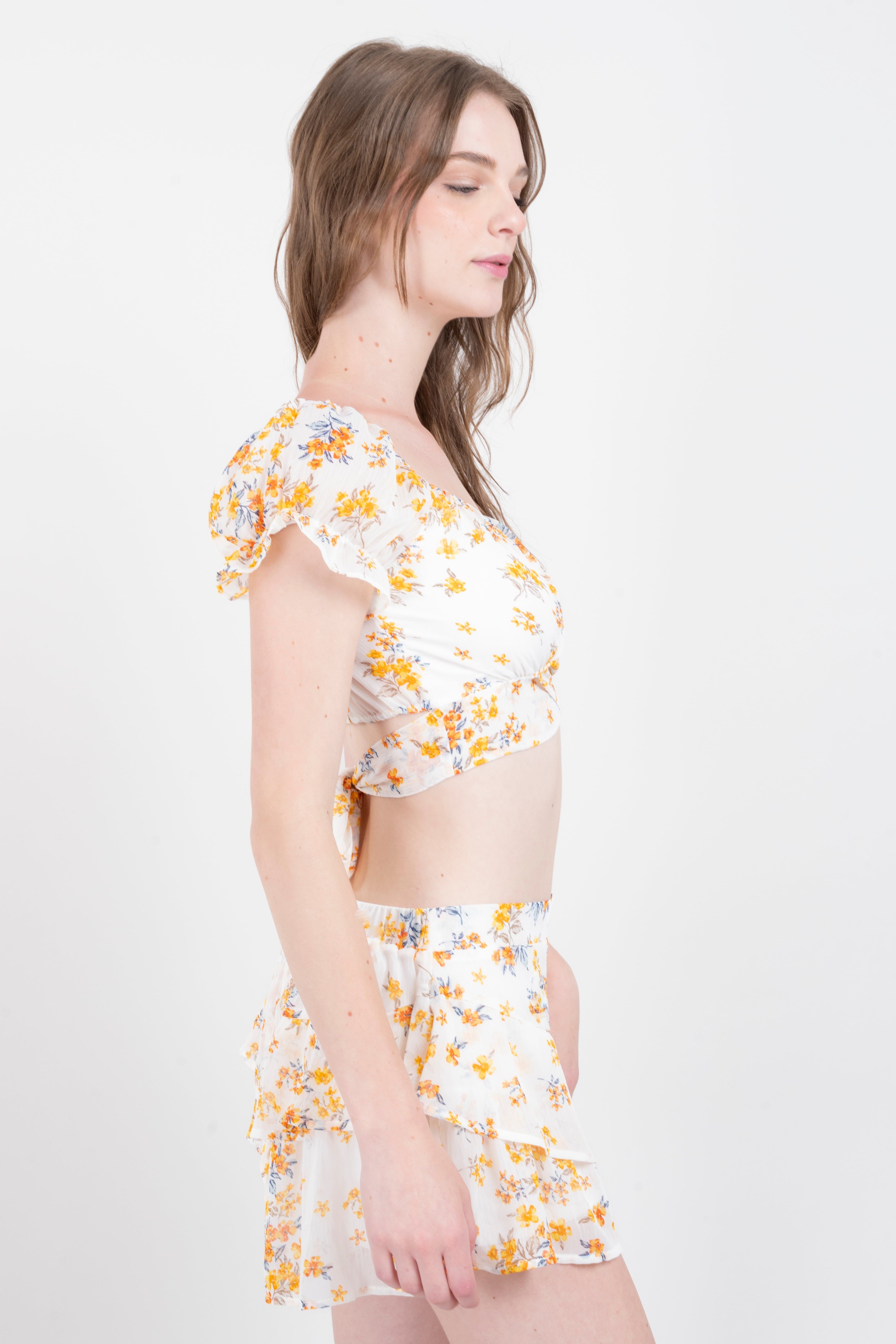 Top crop flores cinta sold by Shasa product image thumbnail 3