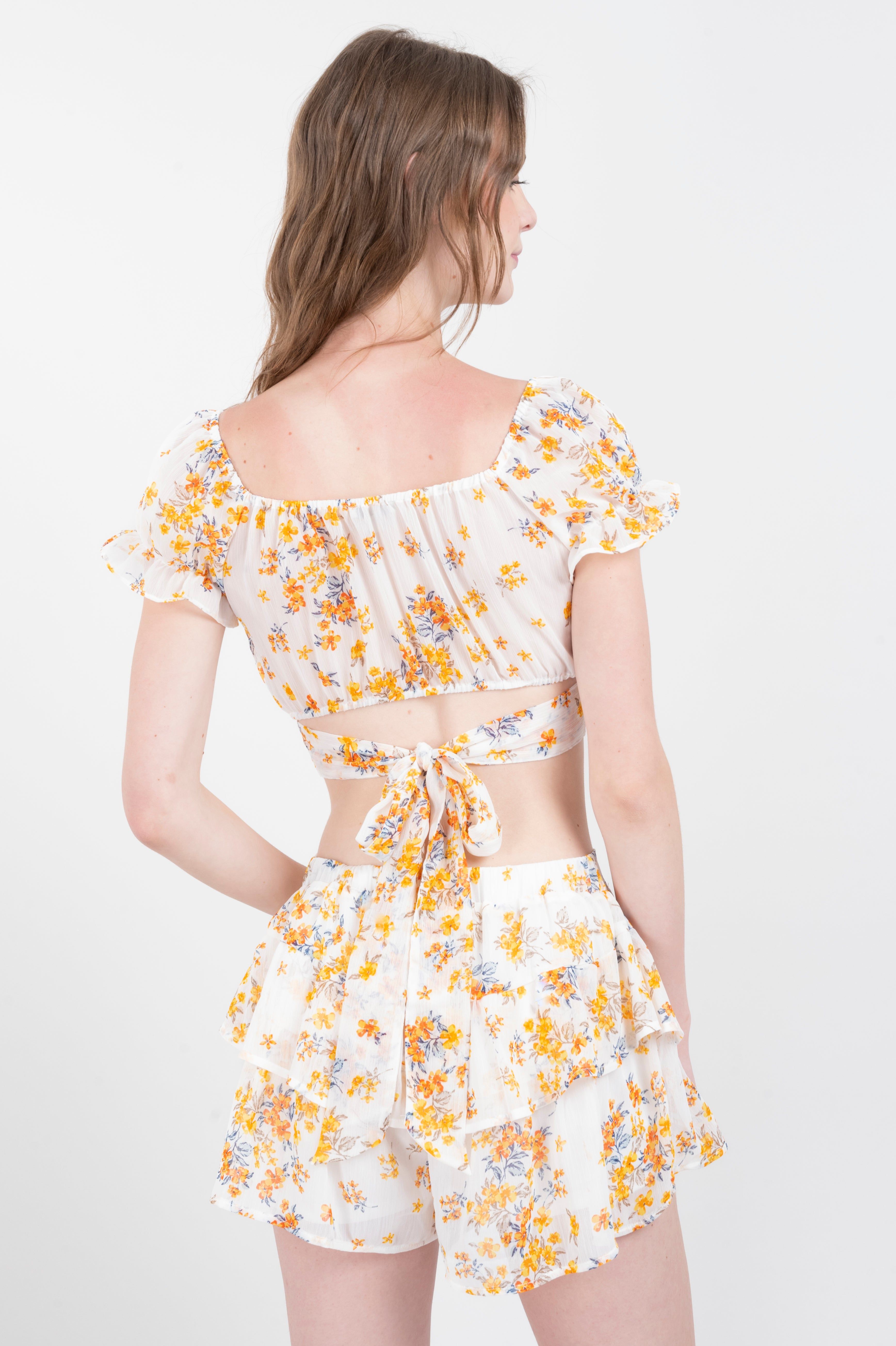 Top crop flores cinta sold by Shasa product image thumbnail 4