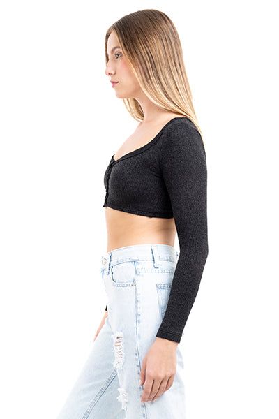 Top crop acanalado botones sold by Shasa product image thumbnail 3