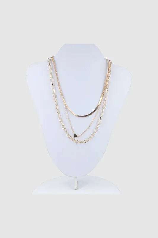 Collar 3 lineas corazoncito sold by Shasa