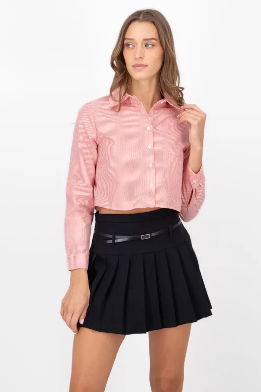 Camisa Crop Doble Bolsillo sold by Shasa