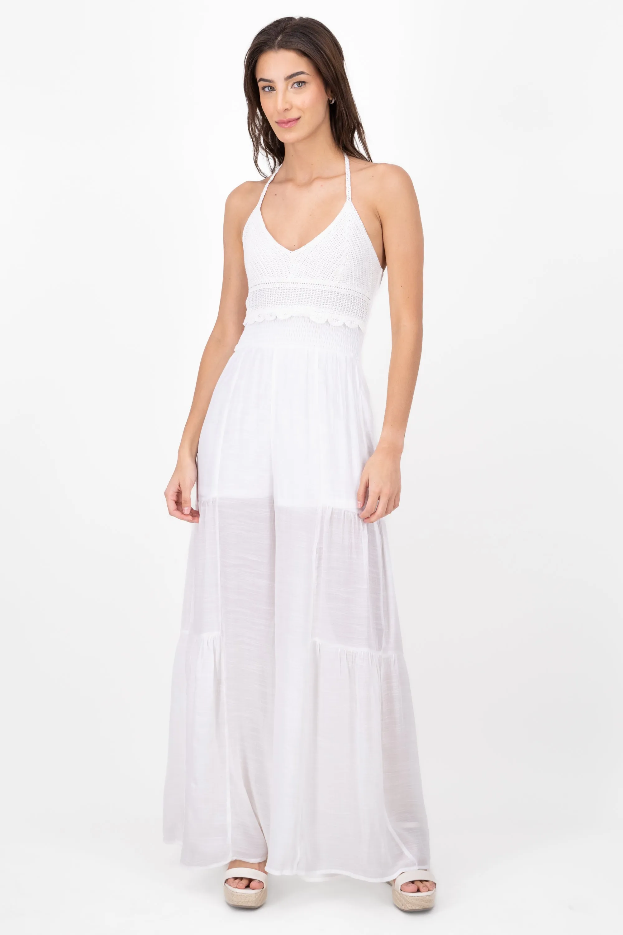 Jumpsuit lino crochet sold by Shasa