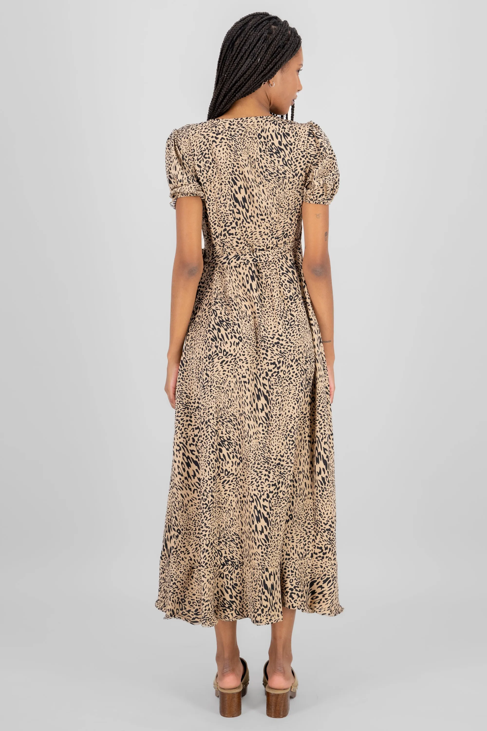 Maxi vestido animal print manga corta sold by Shasa product image thumbnail 4