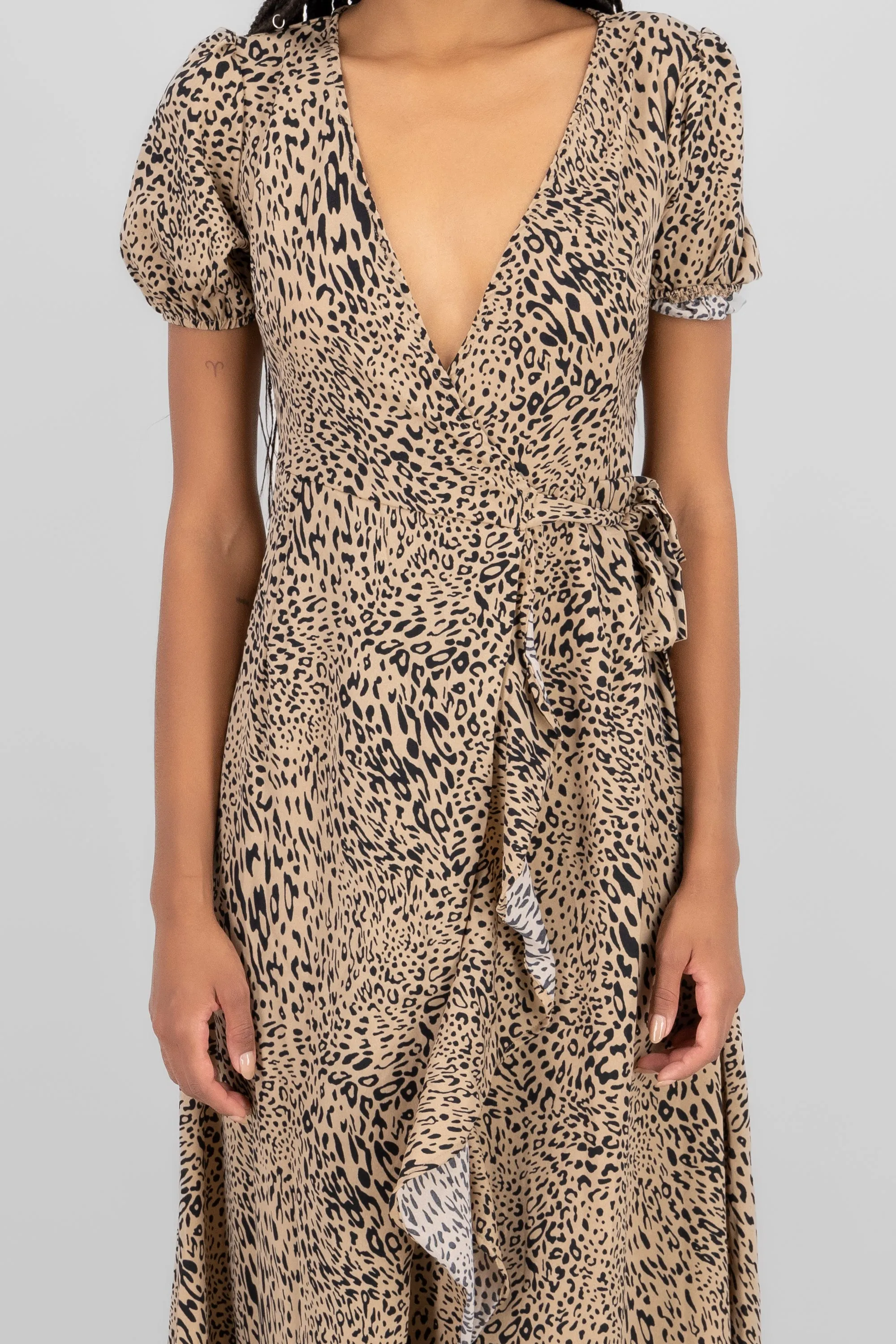 Maxi vestido animal print manga corta sold by Shasa product image thumbnail 5