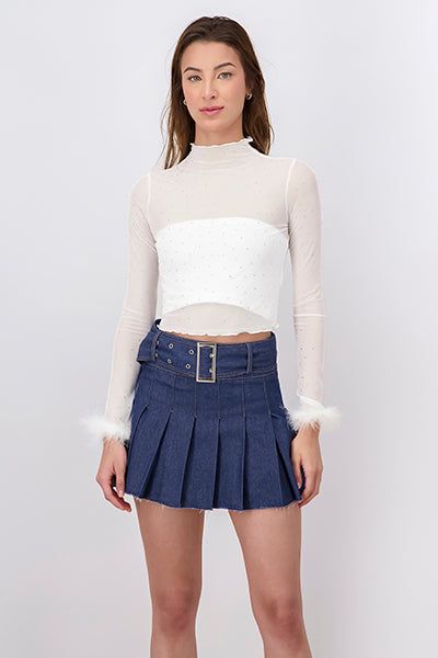 Top Mesh Brillos Plumas sold by Shasa product image thumbnail 2