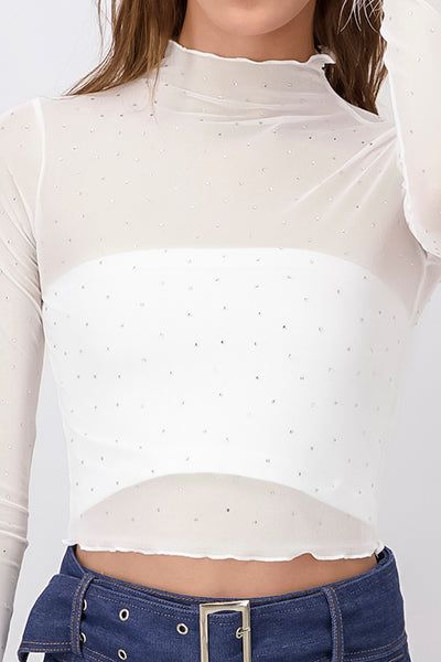 Top Mesh Brillos Plumas sold by Shasa product image thumbnail 5