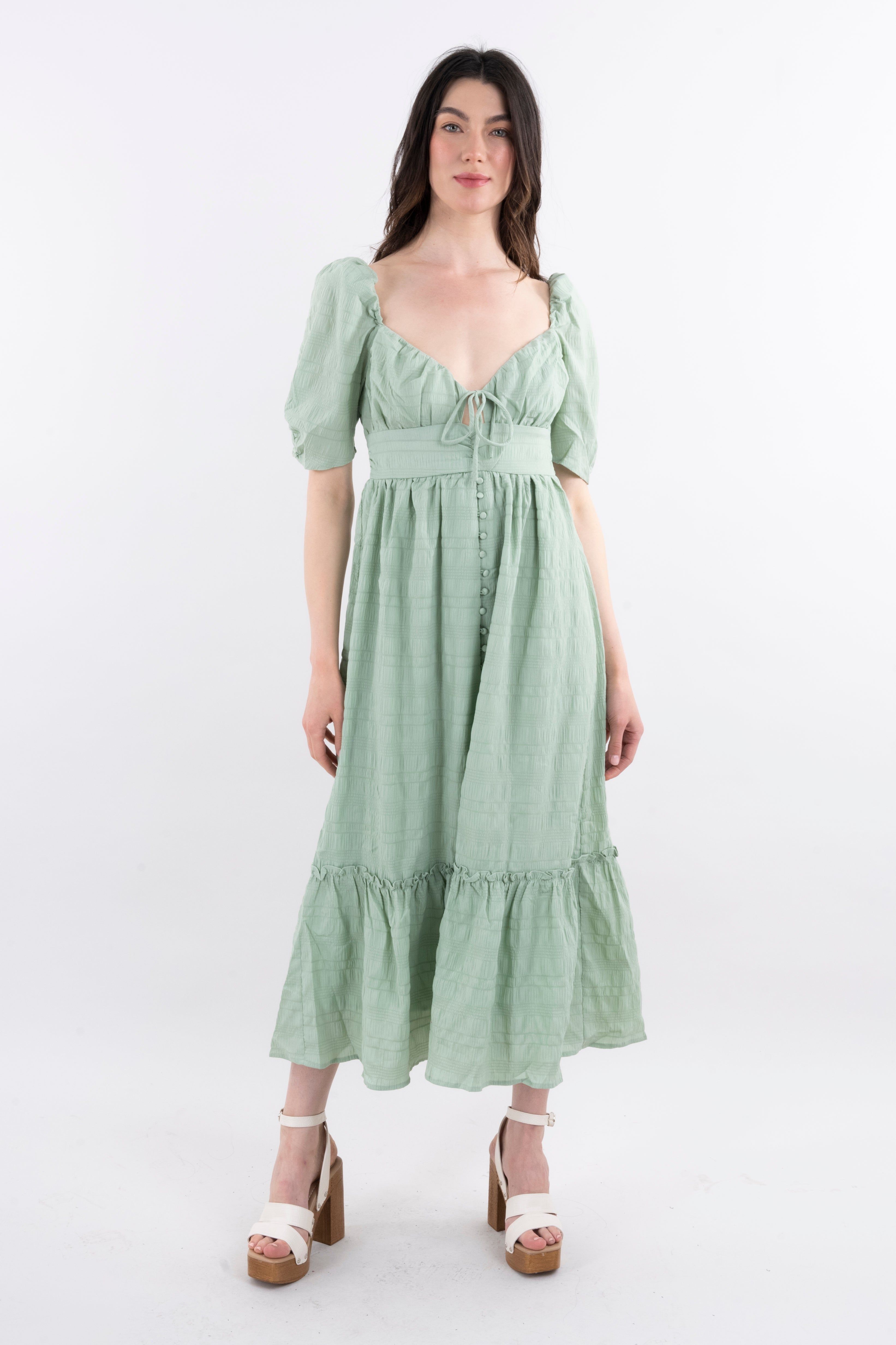 Vestido maxi botones olán sold by Shasa product image thumbnail 2