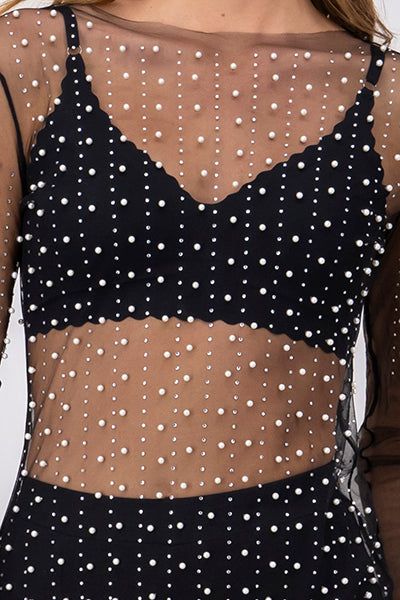 Vestido Mesh Perlas sold by Shasa product image thumbnail 2