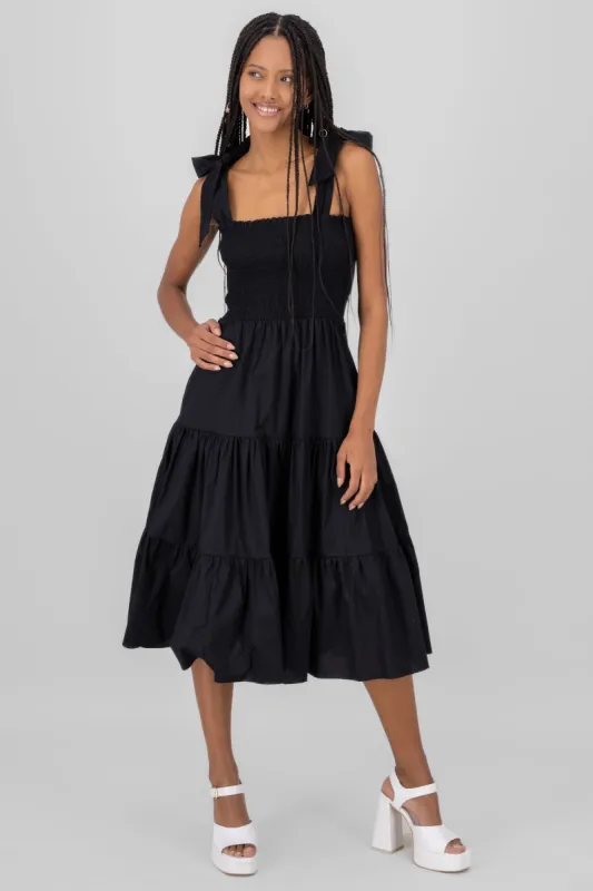 Vestido midi olanes sold by Shasa