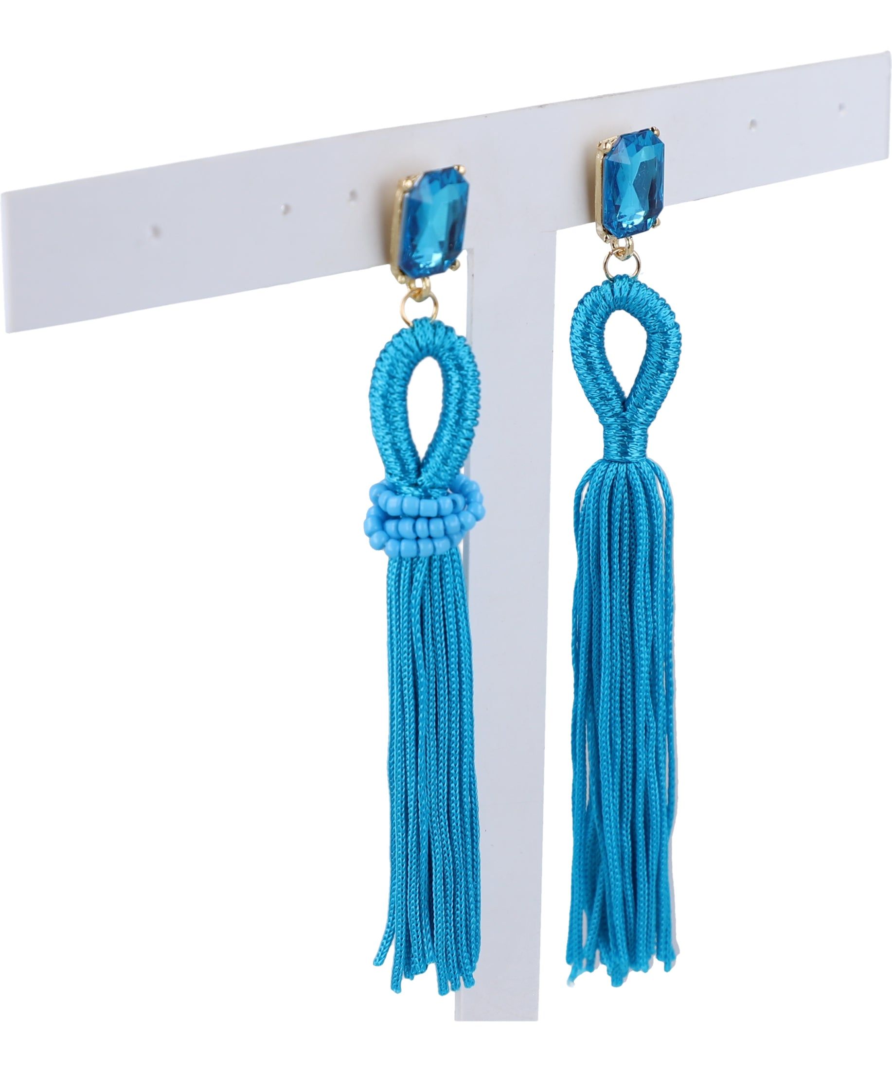 Aretes largos tejidos sold by Shasa product image thumbnail 2