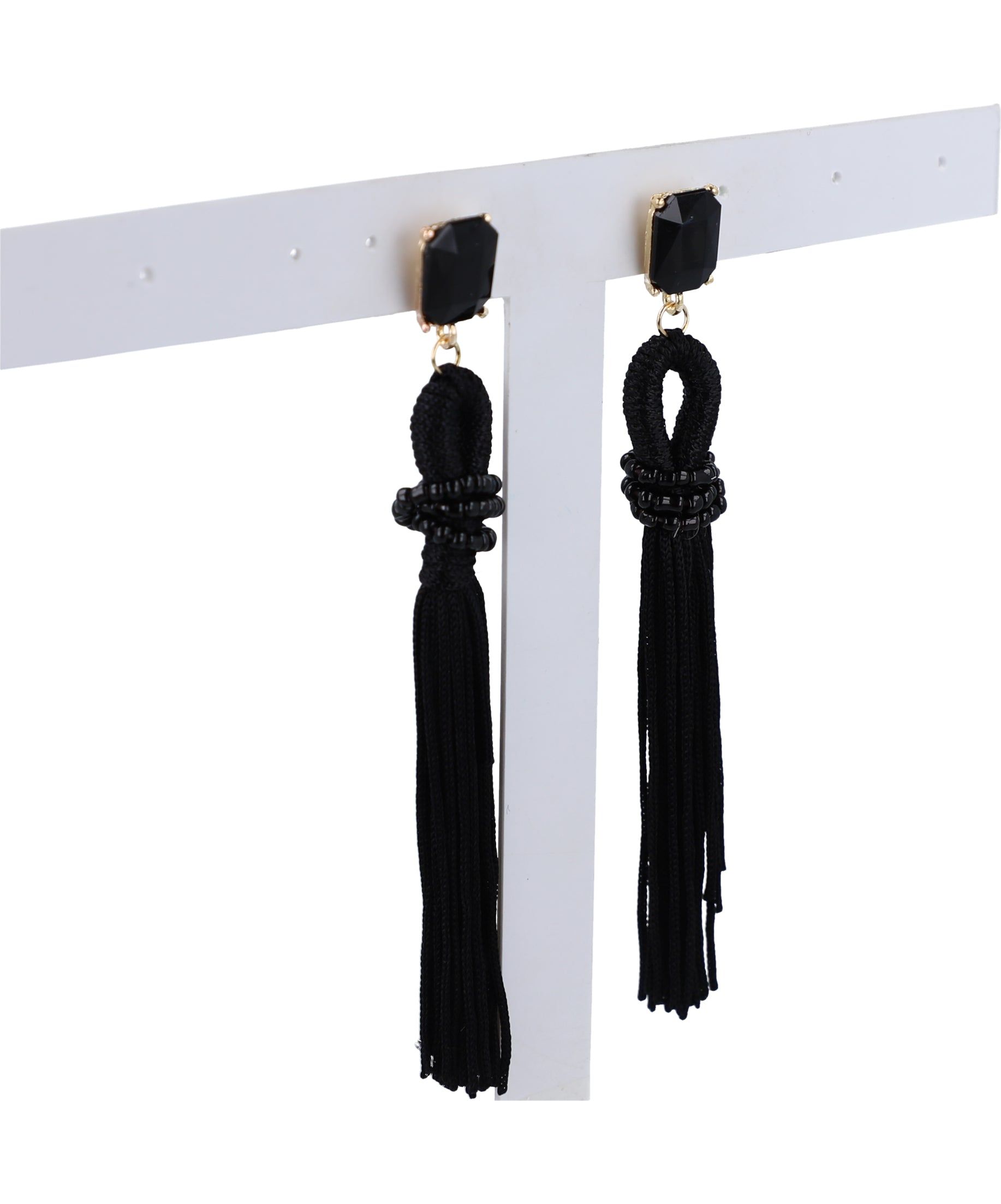 Aretes largos tejidos sold by Shasa product image thumbnail 4