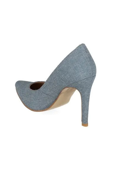 Tacón pump puntal denim sold by Shasa product image thumbnail 4