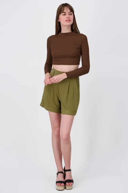 Short detalle rayas lino sold by Shasa