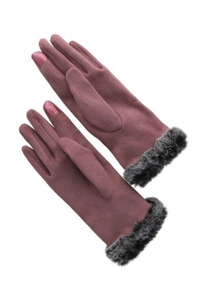 Guantes gamuza detalle peluche bicolor sold by Shasa product image thumbnail 2