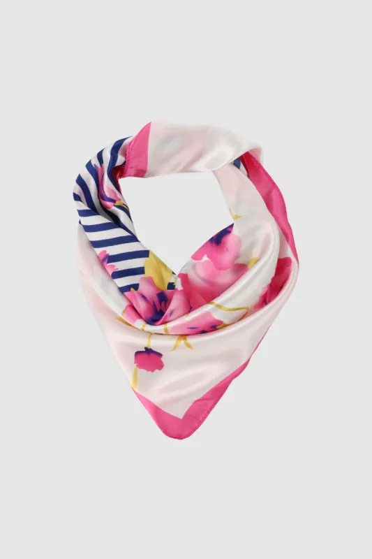 Pañuelo flores rayas sold by Shasa