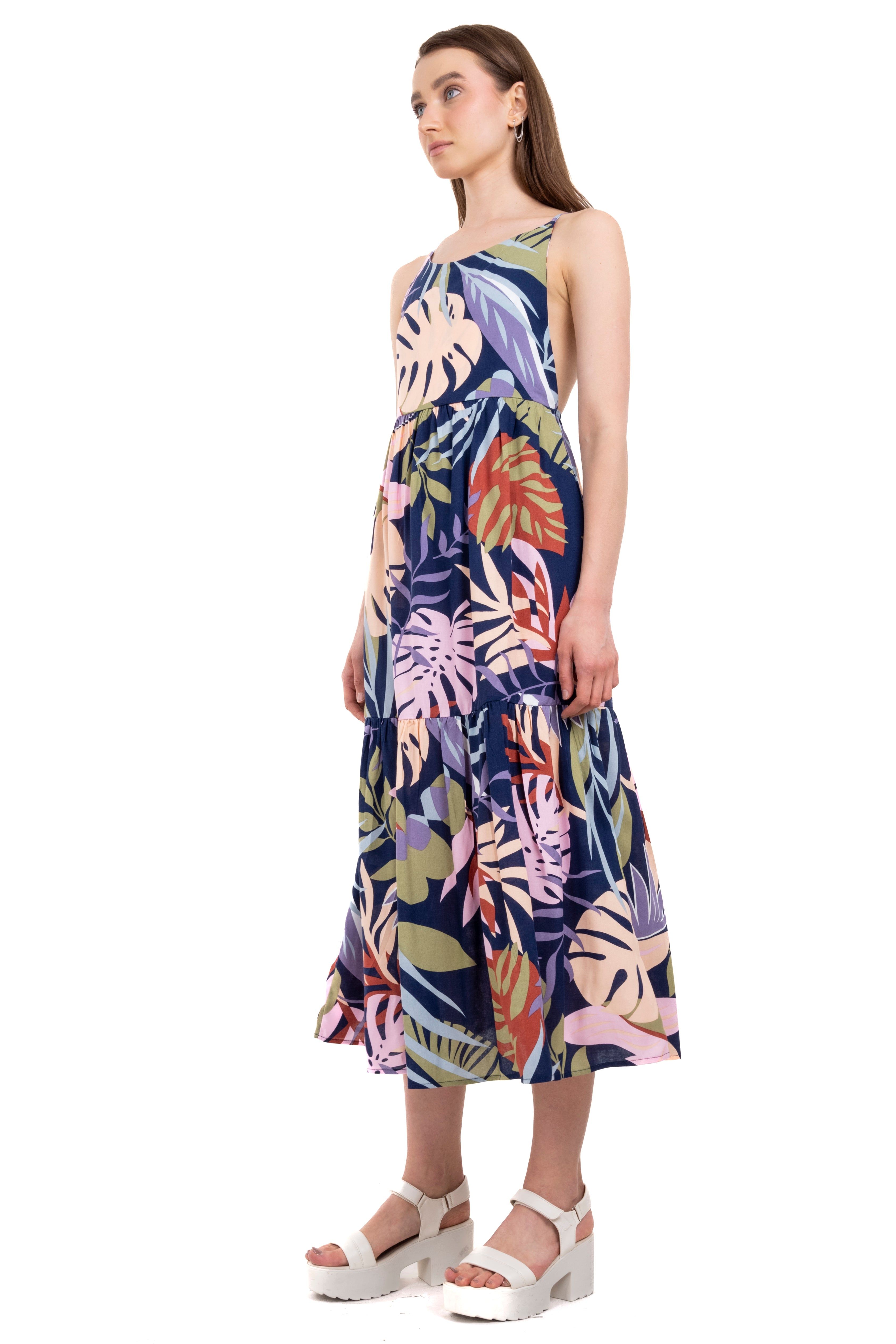 Vestido midi estampado tropical sold by Shasa product image thumbnail 3