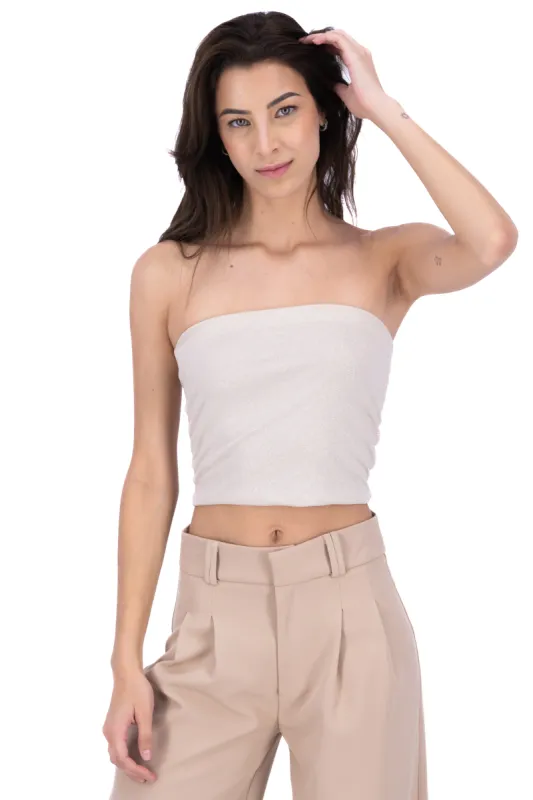 Top tubo recto glitter sold by Shasa