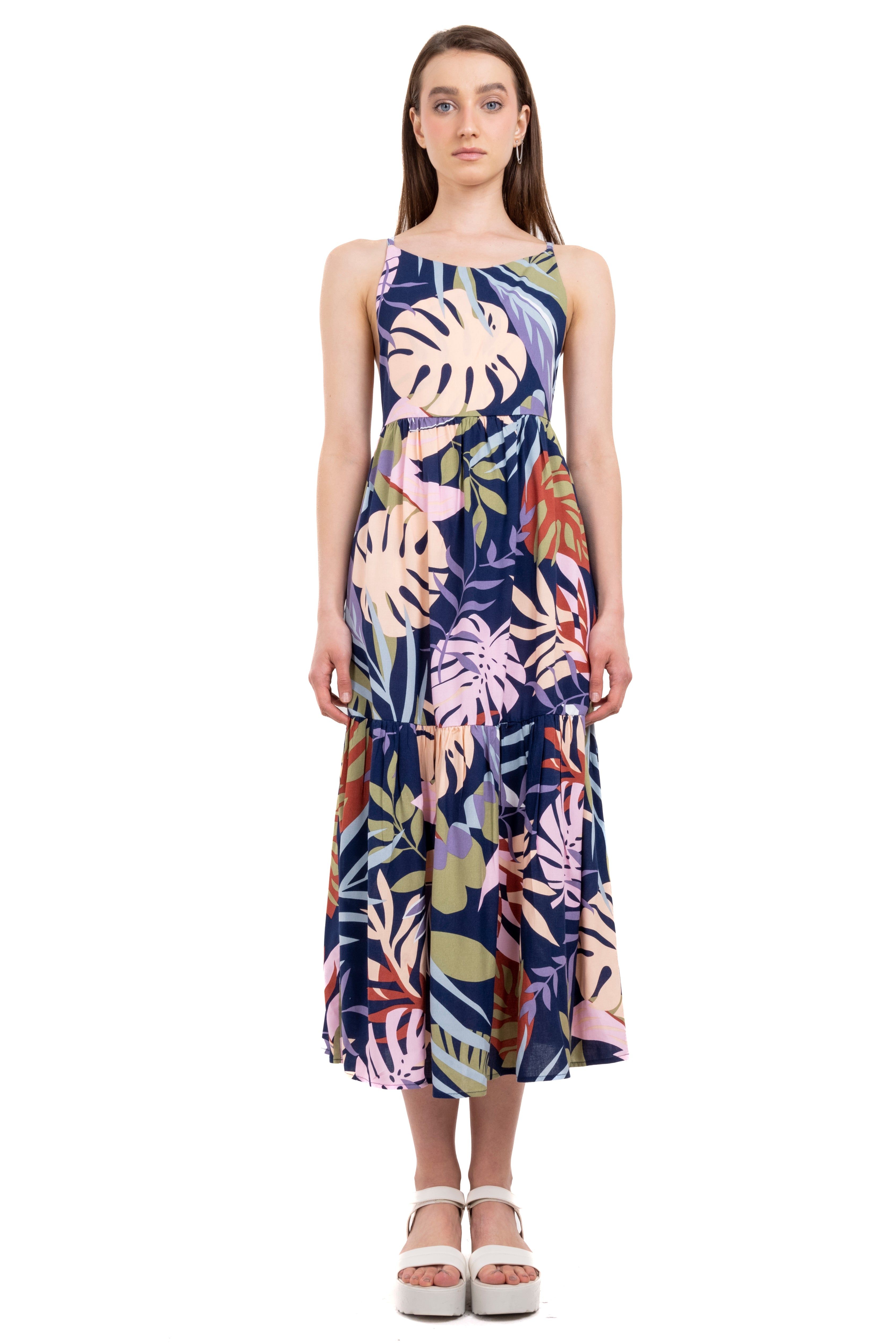 Vestido midi estampado tropical sold by Shasa product image thumbnail 2