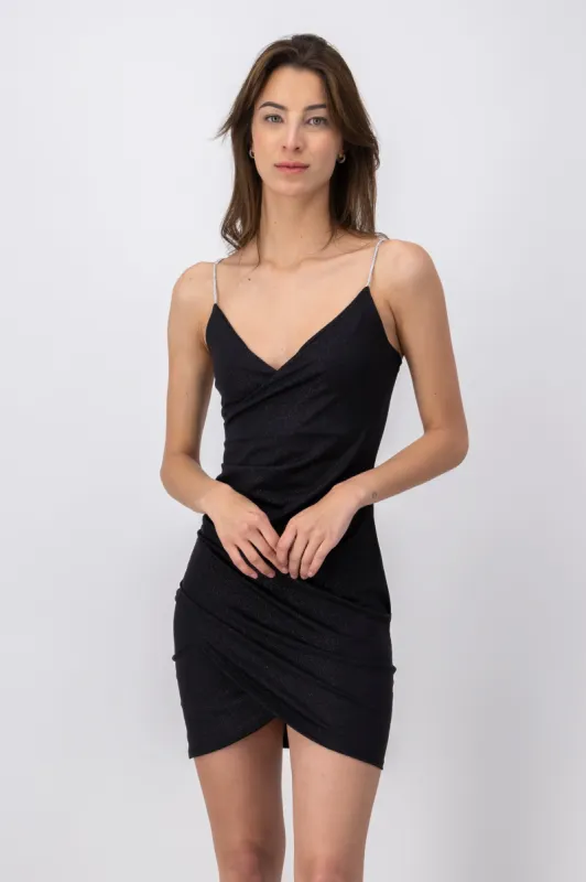 Vestido Mini Cruzado Brillos sold by Shasa