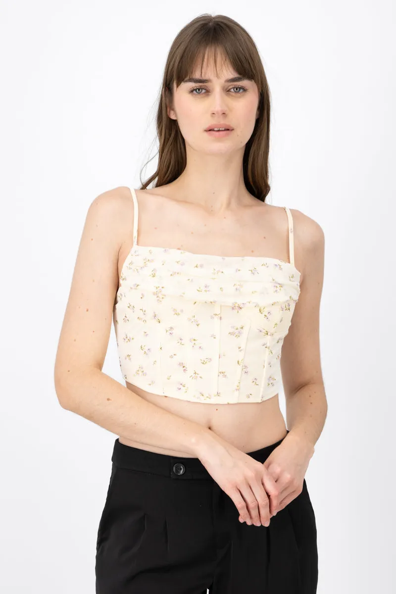 Blusa corset con cuello cascada estampado sold by Shasa product image thumbnail 2