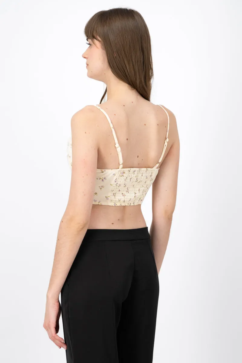 Blusa corset con cuello cascada estampado sold by Shasa product image thumbnail 4