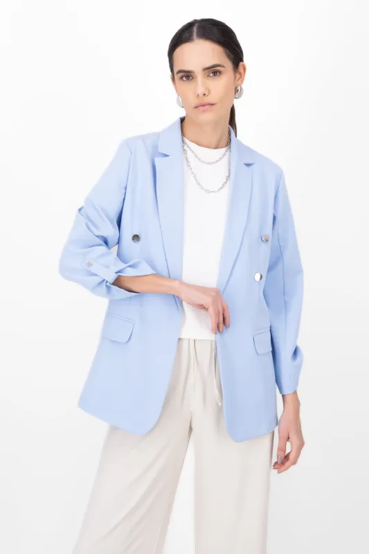 Blazer Oversize Largo Detalle Mangas sold by Shasa