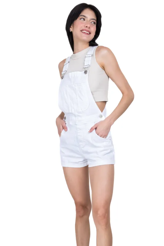 Overol short denim botones sold by Shasa