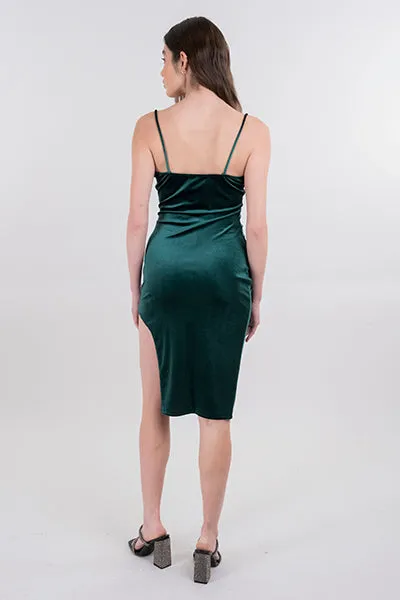 Vestido midi escote drapeado sold by Shasa product image thumbnail 4