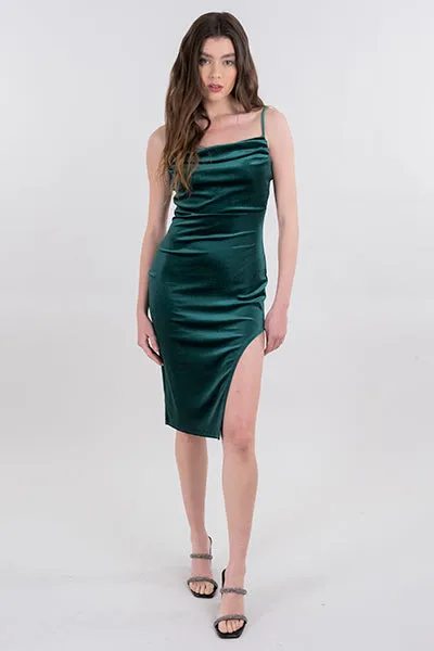 Vestido midi escote drapeado sold by Shasa product image thumbnail 2